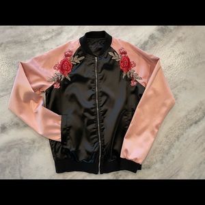 BEAUTIFUL satin bomber jacket!